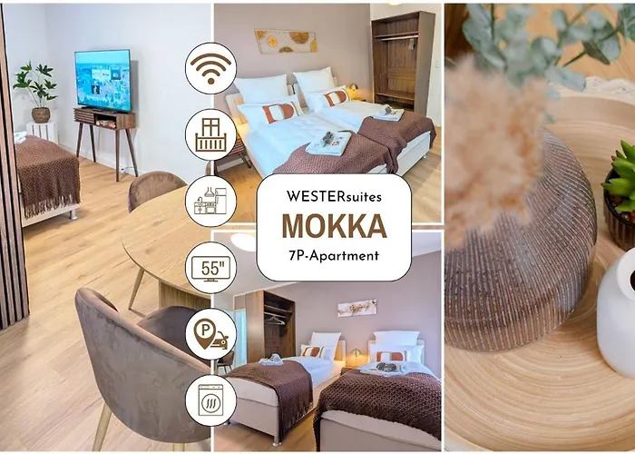 WESTERsuites - Mokka - zentral 3BR Küche WLAN Bremen