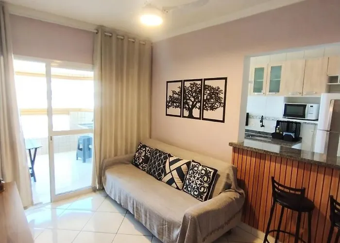 Vista Mar, Churrasqueira E Conforto Para 6 Pessoas Praia Grande 