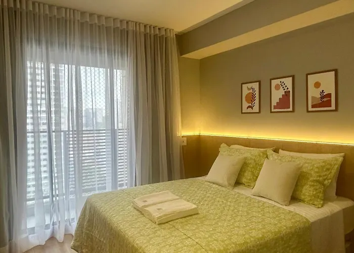 Studio 1706 B Acomoda Ate 3 Hospedes - 10 Minutos A Pe Do Nubank Parque São Paulo