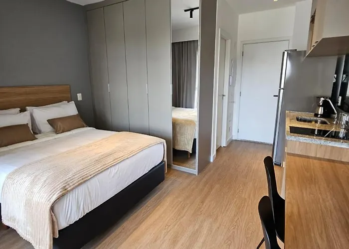 Studio Moderno C/ Garagem 5 Min Metro Butanta Wi-Fi São Paulo