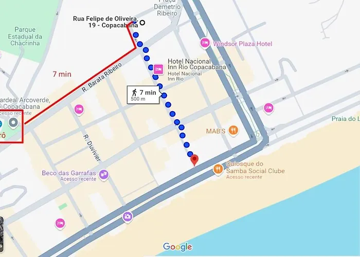 Copacabana Studio Silencioso 7 Min Da Praia, Wi-Fi Rio de Janeiro