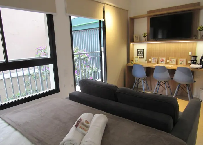 Lindo Studio - Confortavel E Excelente Localizacao - 1 Min Do Metro Vila Madalena São Paulo