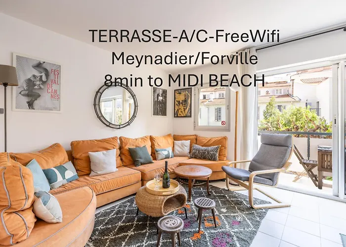 Duplex 2 Chambres Terrasse, Meynadier- Forville A2B234 Cannes