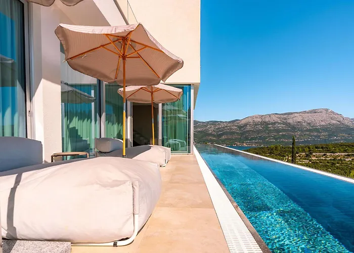 Luxury Villa Morello Korcula 2 With Heated Pool, Gym, Sauna