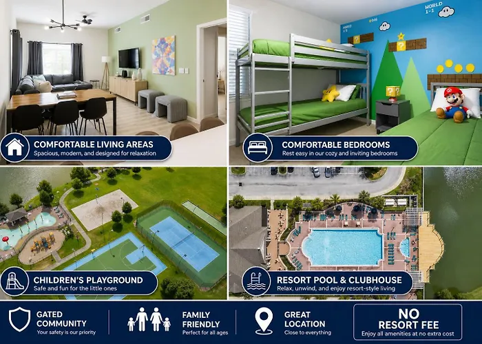 Cozy 4Bd Villa Relax & Enjoy Near Disney Kissimmee