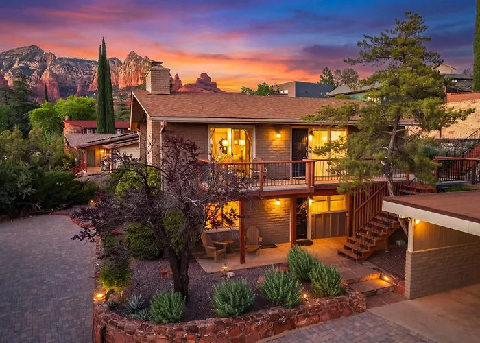 Villa Red Rock Retreat With 360 Panoramic Views & Steps To Uptown Shops Sedona
