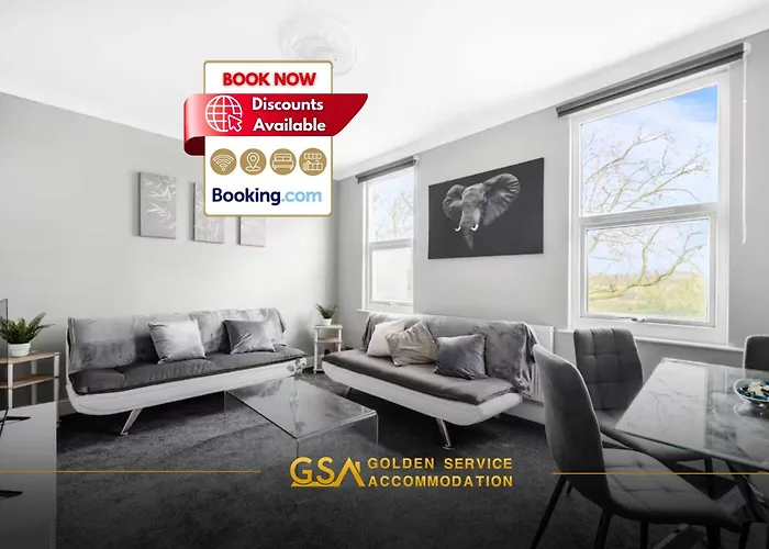 2Br Centrally Located Flat With Free Parking, Fast Wifi By Golden Service Accommodation Short Term Rental Forest Gate London