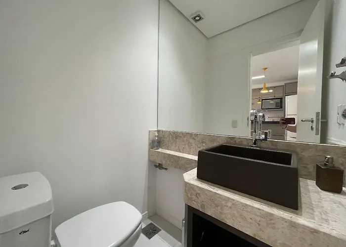 Orbe Residence - Apartamento Espacoso Com Duas Suites E Varanda Gourmet De Frente Para A Rua, Com Vista Para As Montanhas Na Praia De Palmas. Governador Celso Ramos