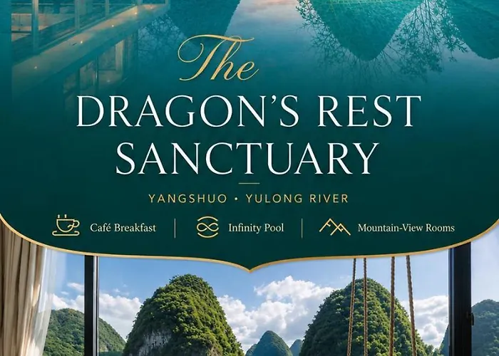 The Dragons Rest Sanctuary-Yulong River Branch - Infinity Pool & Cafe - English Speaking Service - Free Mtb Rental & Tailor-Made Tour Service Yangshuo