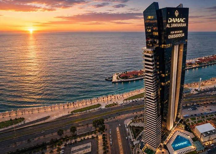 Damac Al Jawharah Tower Jeddah Sea View Two Bedroom Jacuzzi شقة بغرفتي نوم وجاكوزي بإطلالة بحرية في برج داماك الجوهرة