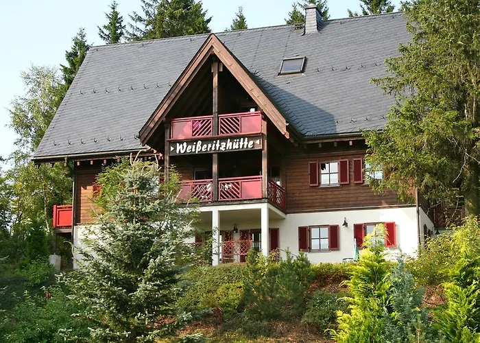 Ferienanlage Zum Silberstollen 2 Häuser am Berg Polderhof und Weißeritzhütte Altenberg 